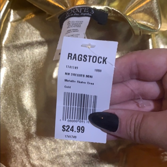 ❌SOLD❌ Gold Skater Dress ⭐️⭐️⭐️ - Picture 3 of 3